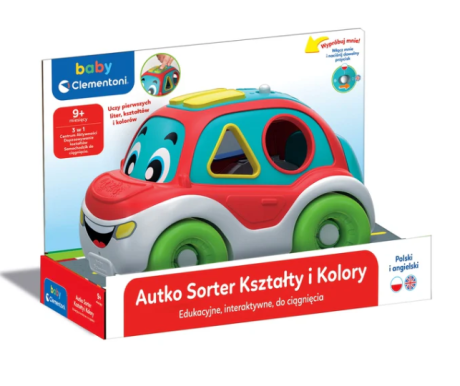 Przejdź do produktu Interaktywne Autko Sorter Kształty i Kolory Język Polski i Angielski Clementoni 50808