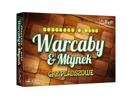 Przejdź do produktu Gra planszowa Warcaby i Młynek Trefl 01681