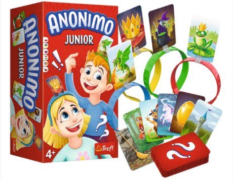 Przejdź do produktu Gra rodzinna Anonimo Zgadnij Kim Jesteś Junior Trefl 01906
