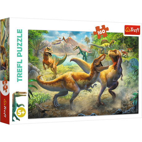 Przejdź do produktu Puzzle - 160 - Walczące Tyranozaury - Trefl 15360