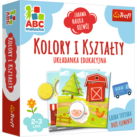 Przejdź do produktu Gra edukacyjna dla dzieci Kolory i kształty ABC Malucha Trefl 01939