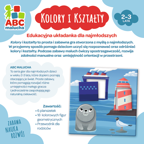 Przejdź do produktu Gra edukacyjna dla dzieci Kolory i kształty ABC Malucha Trefl 01939