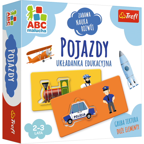 Przejdź do produktu Gra edukacyjna dla dzieci Pojazdy ABC Malucha Trefl 01942