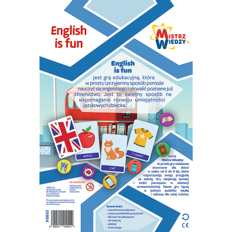 Przejdź do produktu Gra dla dzieci English is Fun Mistrz Wiedzy Trefl 01954