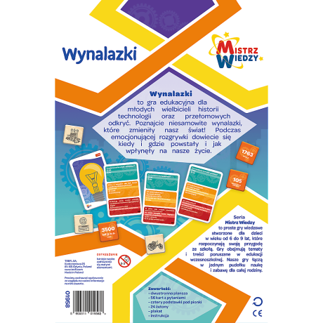 Przejdź do produktu Gra dla dzieci Wynalazki Mistrz Wiedzy Trefl 01958