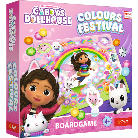 Przejdź do produktu Gra rodzinna Colours Festival Koci Domek Gabi Trefl 02594