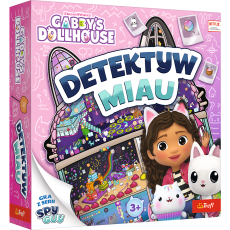 Przejdź do produktu Gra rodzinna Detektyw Miau Koci Domek Gabi Trefl 02695