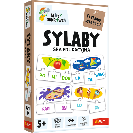 Przejdź do produktu Gra dla dzieci Sylaby Mały Odkrywca Trefl 02813