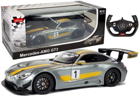 Przejdź do produktu Auto R/C Mercedes AMG GT3 Rastar 1:14 Szare na pilota