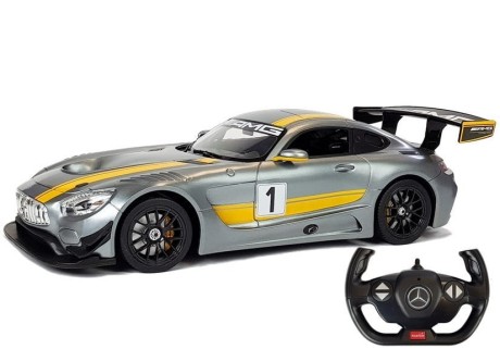 Przejdź do produktu Auto R/C Mercedes AMG GT3 Rastar 1:14 Szare na pilota