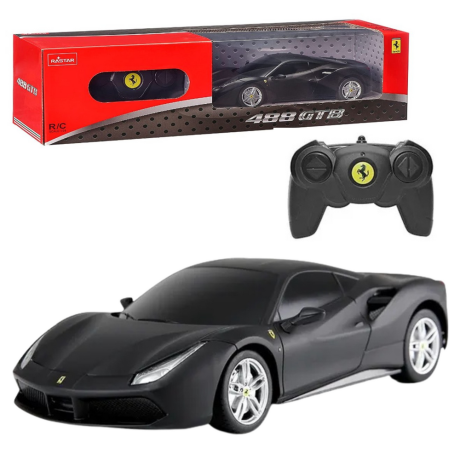 Przejdź do produktu Auto RC Rastar 1:24 Ferrari 488 GTB Czarne