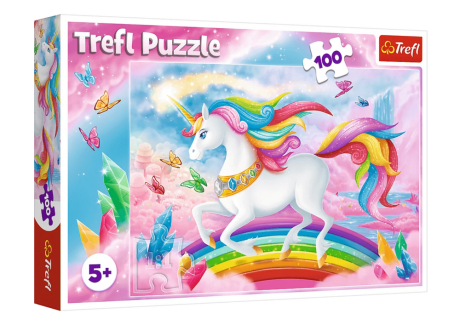 Przejdź do produktu Puzzle - 100 - W kryształowym świecie jednorożców - Trefl 16364