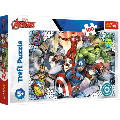 Przejdź do produktu Puzzle - 100 - Sławni Avengers - Disney Marvel The Avengers - Trefl 16454