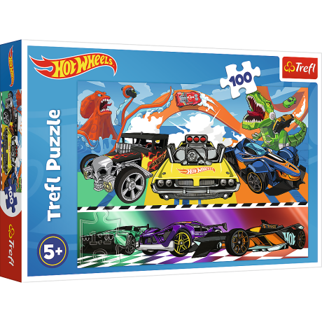 Przejdź do produktu Puzzle - 100 - Pędzące samochody - Hot Wheels - Trefl 16466