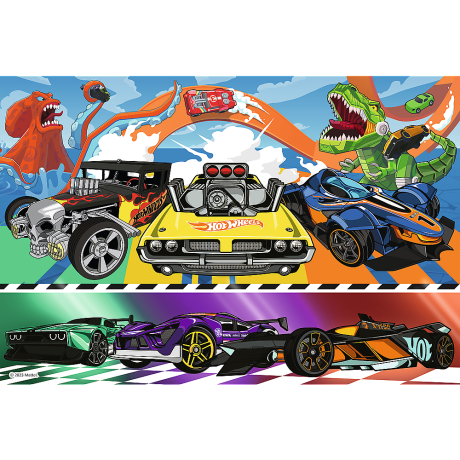 Przejdź do produktu Puzzle - 100 - Pędzące samochody - Hot Wheels - Trefl 16466
