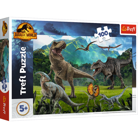 Przejdź do produktu Puzzle - 100 - Park Jurajski - Universal Jurrasic World - Trefl 16441