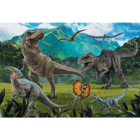 Przejdź do produktu Puzzle - 100 - Park Jurajski - Universal Jurrasic World - Trefl 16441