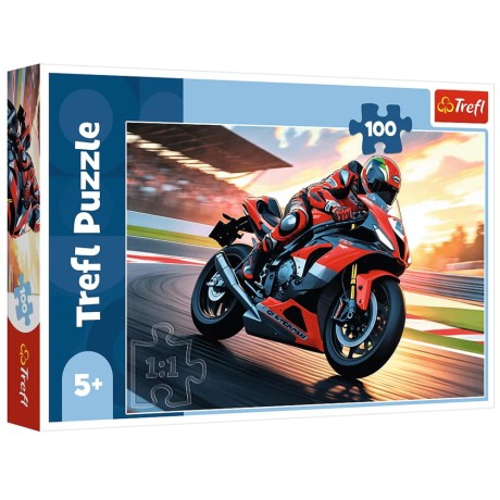 Przejdź do produktu Puzzle - 100 - Szybki motocykl - Trefl 16489