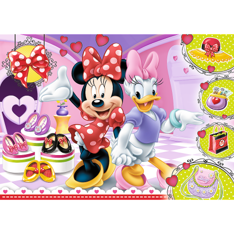 Przejdź do produktu Puzzle - 100 - Myszka Minnie i błyskotki - Trefl 14820