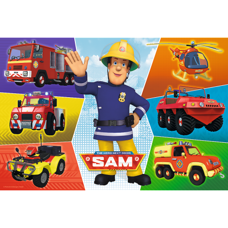 Przejdź do produktu Puzzle - 100 - Pojazdy Strażaka Sama - Trefl 16354
