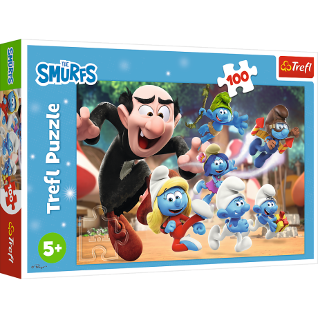 Przejdź do produktu Puzzle - 100 - Nauki Papy Smerfa - Smerfy - Trefl 16481