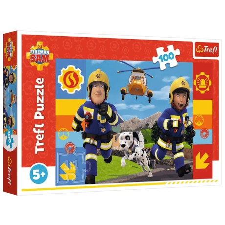 Przejdź do produktu Puzzle - 100 - Zawsze pomocny Strażak Sam - Trefl 16518