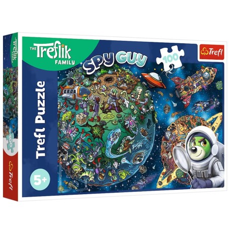 Przejdź do produktu Puzzle - 100 - Trefliki w Kosmosie - Rodzina Trefilków - Trefl 16496