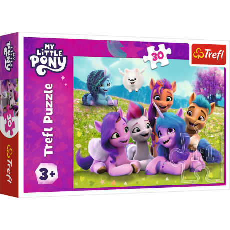 Przejdź do produktu Puzzle - 30 - Przyjacielskie Koniki Pony - My Little Pony - Trefl 18299