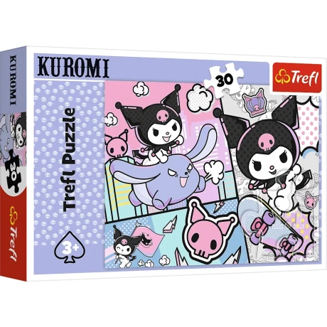 Przejdź do produktu Puzzle - 30 - Zabawy z Kuromi - Hello Kitty - Trefl 18325