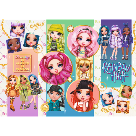 Przejdź do produktu Puzzle - 200 - Przyjaźń Rainbow High - Trefl 13289