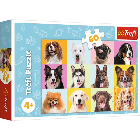 Przejdź do produktu Puzzles - 60 - Słodkie psiaki - Trefl 17374