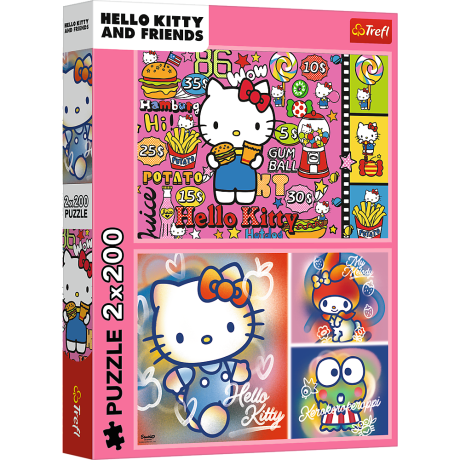 Przejdź do produktu Puzzle - 2x200 - Hello Kitty i przyjaciele - Hello Kitty - Trefl 13336