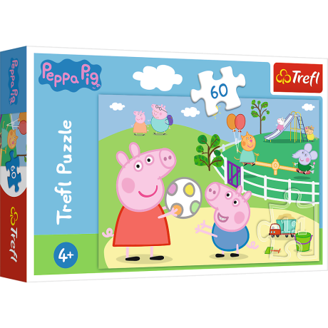 Przejdź do produktu Puzzle - 60 - Zabawy w gronie przyjaciół - Świnka Peppa - Trefl 17356