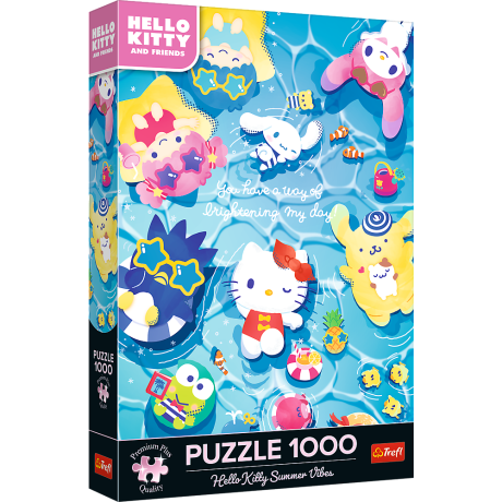 Przejdź do produktu Puzzle - 1000 Premium Plus - Hello Kitty - Letni relaks - Trefl 12067