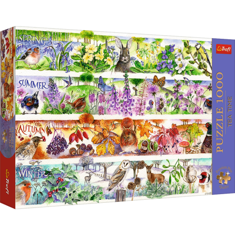 Przejdź do produktu Puzzle - 1000 Premium Plus - Tea Time: Cztery pory roku - Trefl 12078