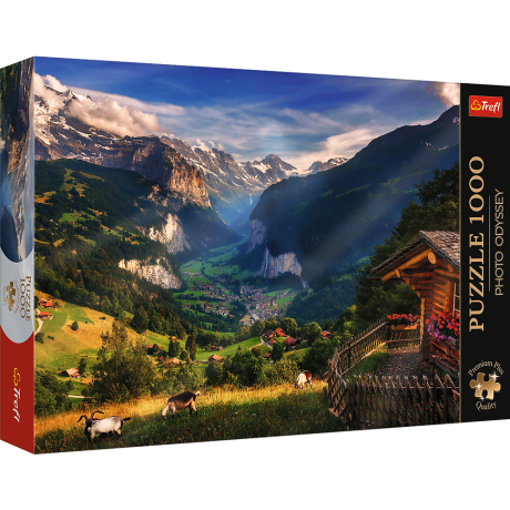 Przejdź do produktu Puzzle - 1000 Premium Plus - Photo Odyssey: Lauterbrunnen - Trefl 10821