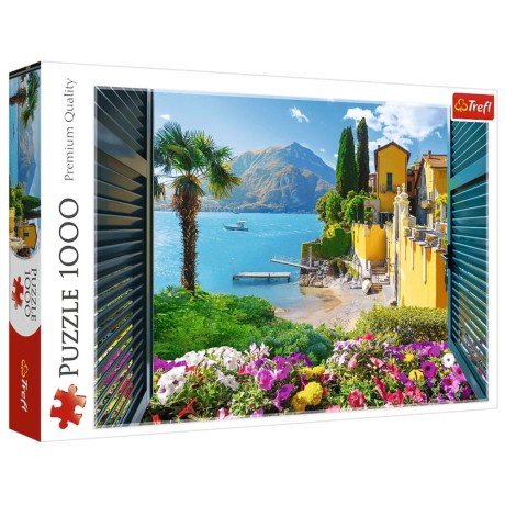 Przejdź do produktu Puzzle - 1000 - Widok na jezioro Como - Trefl 10951