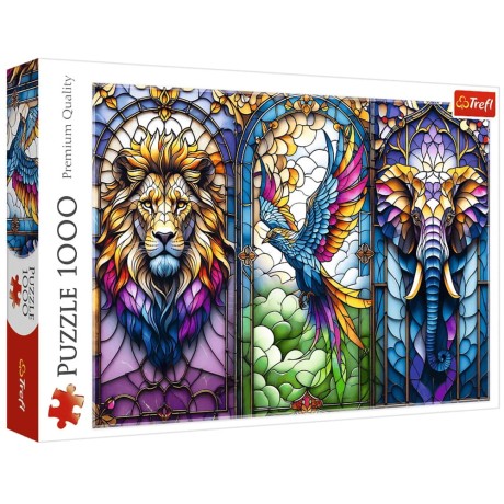 Przejdź do produktu Puzzle - 1000 - Witraż: Zwierzęta - Trefl 10957