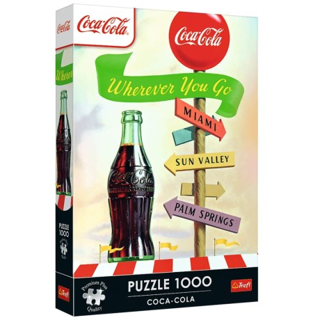 Przejdź do produktu Puzzle - 1000 Premium Plus - Coca-Cola: Gdziekolwiek zmierzasz - Trefl 12098