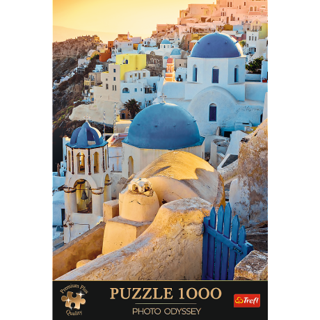 Przejdź do produktu Puzzle - 1000 Premium Plus - Miasteczko Oia - Santorini - Trefl 10853