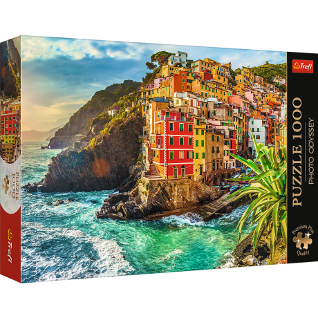 Przejdź do produktu Puzzle - 1000 Premium Plus - Miasteczko Riomaggiore - Włochy - Trefl 10855
