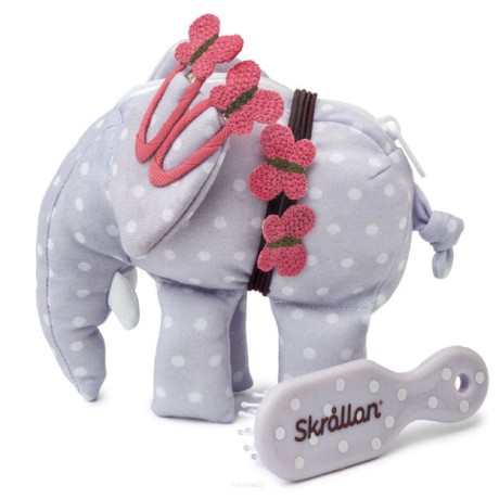 Przejdź do produktu Zestaw ozdób do włosów dla lalek z kosmetyczką, słonik, akcesoria, Skrallan