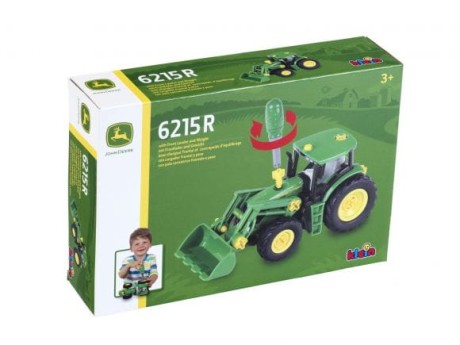 Przejdź do produktu Traktor konstrukcyjny John Deere Klein 3906 z dwiema przyczepami do transportu drewna i siana