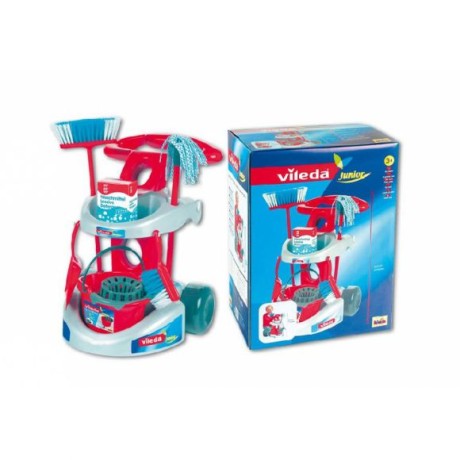 Przejdź do produktu Wózek sprzątający Klein 6721 z akcesoriami Vileda 2 dla dzieci