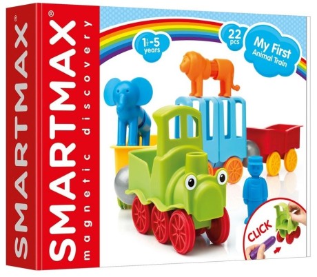 Przejdź do produktu Pociąg Konstrukcyjny Smart Max: Moja Pierwsza Podróż z Zwierzętami