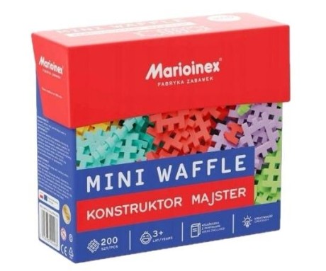 Przejdź do produktu Klocki Mini Waffle 200 el. Konstruktor Majster