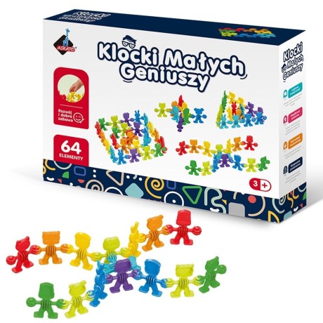 Przejdź do produktu Klocki małych geniuszy Liczmany 64el