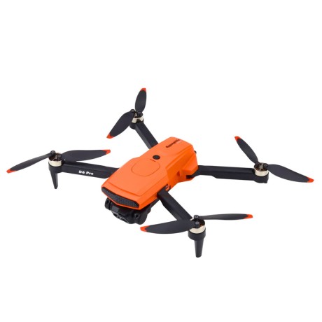 Przejdź do produktu Dron D6 PRO Podwójna Kamera HD Światła LED Pomarańczowy