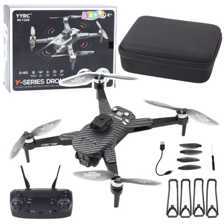 Przejdź do produktu Dron Y329 Kamera HD WIFI Światła LED Aplikacja Czarny Karbonowy