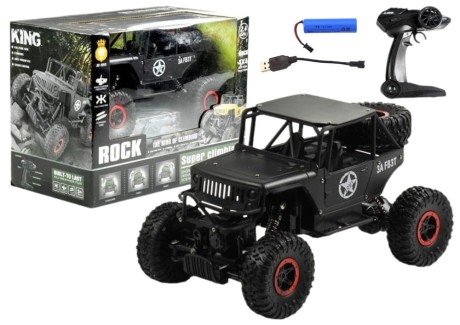 Przejdź do produktu Auto Zdalnie Sterowane Jeep R/C 1:18 Czarne